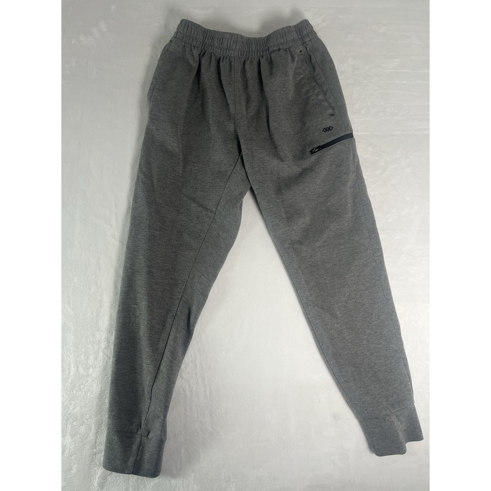 Legend Mens Jogger Pants Medium Grey Tapered Fleece Drawstring Sweatpants